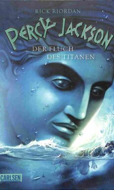 Vorderseite des Buches Percy Jackson der Fluch des Titanen